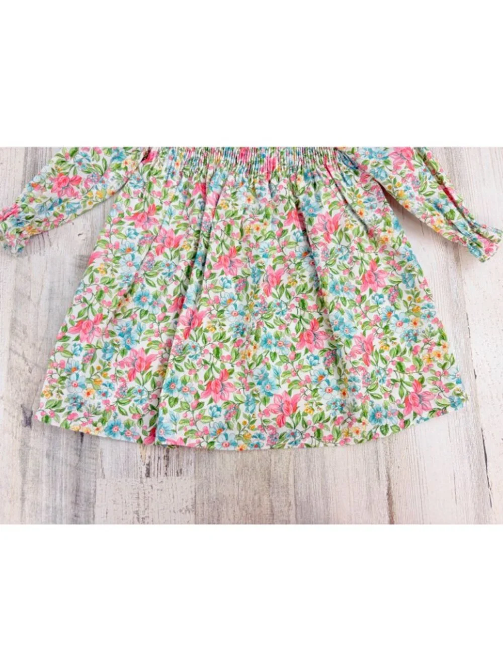 La Coqueta Girls Sz 2T Cora Dress Smocked Floral NWT